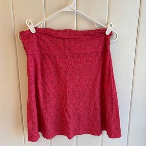 Toad&Co Pink Patterned skirt